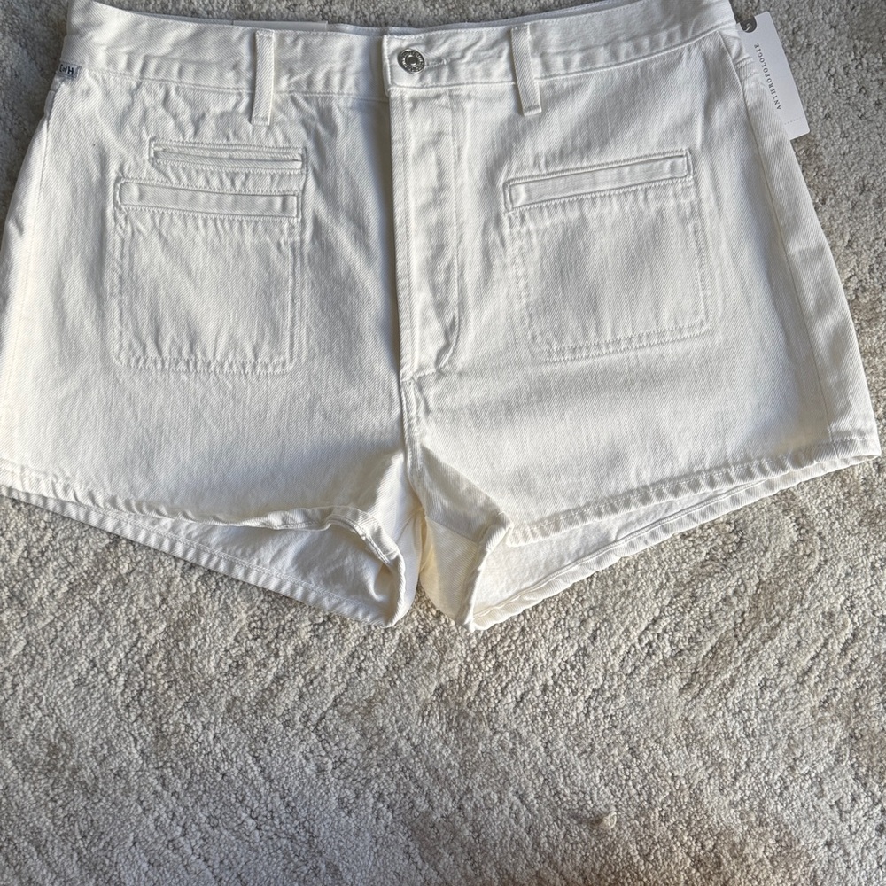 Citizens Of Humanity White Jean Shorts